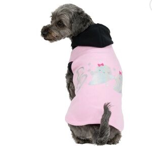 Holographic boo pink ghost Halloween pet dog hoodie costume small 10-20lbs new